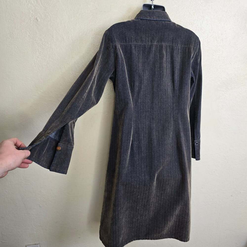 Faded Glory 1972 Special Edition Herringbone Corduroy Shirtdress Size M - Picture 5 of 8
